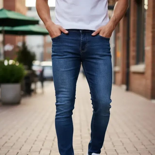 Calça Jeans Masculina Original Elastano Lycra