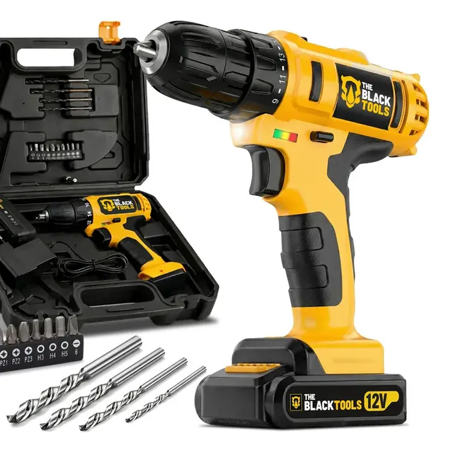 Furadeira Parafusadeira Sem Fio A Bateria Tb-12e 12v