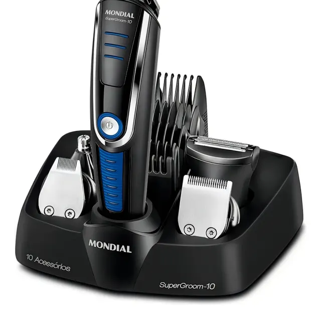 Aparador De Pelos Super Groom 10 Mondial 6W Bivolt BG-03